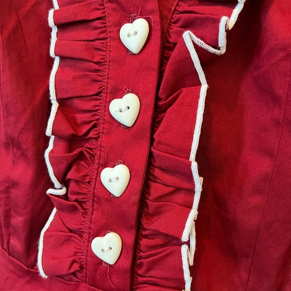 Vintage retro 50’s style dress, berry red, size Small Adult. - Picture 6 of 8